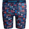 imageReebok Boys Boxer Briefs  6 Pack Performance 6 Inseam Long Leg Boxer Briefs Boys Underwear with Support Pouch 618Maritime Blue PrintMaritime BlueAtomic Blue