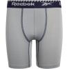 imageReebok Boys Boxer Briefs  6 Pack Performance 6 Inseam Long Leg Boxer Briefs Boys Underwear with Support Pouch 618RedLight GreyNavy