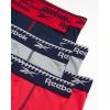 imageReebok Boys Boxer Briefs  6 Pack Performance 6 Inseam Long Leg Boxer Briefs Boys Underwear with Support Pouch 618RedLight GreyNavy