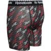 imageReebok Boys Boxer Briefs  6 Pack Performance Long Leg Boxer Briefs Boys Underwear with Support Pouch 6 Inseam 618BlackRed PrintRedBlack