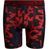 imageReebok Boys Boxer Briefs  6 Pack Performance Long Leg Boxer Briefs Boys Underwear with Support Pouch 6 Inseam 618Red PrintBlackRed
