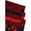 imageReebok Boys Boxer Briefs  6 Pack Performance Long Leg Boxer Briefs Boys Underwear with Support Pouch 6 Inseam 618Red PrintBlackRed