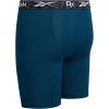 imageReebok Boys Boxer Briefs  6 Pack Performance Long Leg Boxer Briefs Boys Underwear with Support Pouch 6 Inseam 618Sky BlueBlackLegion Blue