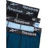 imageReebok Boys Boxer Briefs  6 Pack Performance Long Leg Boxer Briefs Boys Underwear with Support Pouch 6 Inseam 618Sky BlueBlackLegion Blue