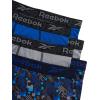 imageReebok Boys Boxer Briefs  6 Pack Performance Long Leg Boxer Briefs Boys Underwear with Support Pouch 6 Inseam 618Stone GreySurf the WebBlack Print