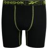 imageReebok Boys Boxer Briefs  8 Pack Performance Soft Stretch Breathable 5 Inseam Boxer Briefs Boys Underwear 618All Black