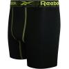 imageReebok Boys Boxer Briefs  8 Pack Performance Soft Stretch Breathable 5 Inseam Boxer Briefs Boys Underwear 618All Black
