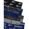 imageReebok Boys Boxer Briefs  8 Pack Performance Soft Stretch Breathable 5 Inseam Boxer Briefs Boys Underwear 618PrintStone GreyBlue DepthsBlack Print