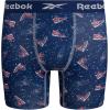 imageReebok Boys Boxer Briefs  8 Pack Performance Soft Stretch Breathable 5 Inseam Boxer Briefs Boys Underwear 618PrintStone GreyBlue DepthsBlack Print