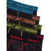 imageReebok Boys Boxer Briefs  8 Pack Soft Comfort Performance Stretch Breathable 5 Inseam Boxer Briefs Boys Underwear 618BlackBlack Print With Contrast
