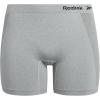 imageReebok Boyshort Underwear for Women  6 Pack Seamless Boy Shorts Panties for Women Sizes SXL Extended Plus Size 1X3XBrownBlackLight Gray