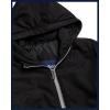 imageReebok Girls Windbreaker Jacket  Lightweight Wind and Water Resistant Insulated Girls Jacket with Storm Cuff Sleeves ampamp HoodSolid Black