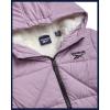 imageReebok Girls Winter Coat  Heavyweight Quilted Sherpa Fur Lined Cropped Parka Puffer Jacket  Warm Winter Coats for GirlsDusty Purple