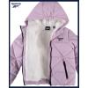 imageReebok Girls Winter Coat  Heavyweight Quilted Sherpa Fur Lined Cropped Parka Puffer Jacket  Warm Winter Coats for GirlsDusty Purple