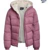 imageReebok Girls Winter Coat  Heavyweight Quilted Sherpa Lined Parka Puffer Jacket  Warm Winter Jackets for GirlsOrchid Pink