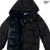 imageReebok Girls Winter Coat  Heavyweight Quilted Sherpa Lined Parka Puffer Jacket  Warm Winter Jackets for GirlsSolid Black