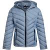 imageReebok Girls Winter Jacket  Weather Resistant Hooded Quilted Puffer Parka Girls Jacket  Lightweight Warm Winter CoatCloudy Blue