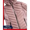imageReebok Girls Winter Jacket  Weather Resistant Hooded Quilted Puffer Parka Girls Jacket  Lightweight Warm Winter CoatDusty Rose