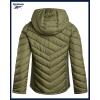 imageReebok Girls Winter Jacket  Weather Resistant Hooded Quilted Puffer Parka Girls Jacket  Lightweight Warm Winter CoatSage
