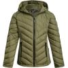 imageReebok Girls Winter Jacket  Weather Resistant Hooded Quilted Puffer Parka Girls Jacket  Lightweight Warm Winter CoatSage