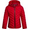 imageReebok Girls Winter Jacket  Weather Resistant Hooded Quilted Puffer Parka Girls Jacket  Lightweight Warm Winter CoatVector Red
