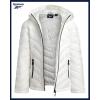 imageReebok Girls Winter Jacket  Weather Resistant Hooded Quilted Puffer Parka Girls Jacket  Lightweight Warm Winter CoatWhite