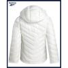 imageReebok Girls Winter Jacket  Weather Resistant Hooded Quilted Puffer Parka Girls Jacket  Lightweight Warm Winter CoatWhite