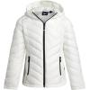 imageReebok Girls Winter Jacket  Weather Resistant Hooded Quilted Puffer Parka Girls Jacket  Lightweight Warm Winter CoatWhite