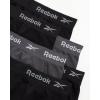 imageReebok Womens Briefs  6 Pack Performance High Waisted Seamless Underwear for Women Sizes SXL Extended Plus Size 1X3XBlackBlackened Pearl
