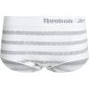 imageReebok Womens Briefs  6 Pack Performance High Waisted Seamless Underwear for Women Sizes SXL Extended Plus Size 1X3XBlackened PearlWhitegrey StripesLotus