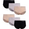 imageReebok Womens Briefs  6 Pack Performance High Waisted Seamless Underwear for Women Sizes SXL Extended Plus Size 1X3XBlackRoseTan