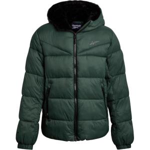 imageReebok Girls Winter Coat  Heavyweight Quilted Sherpa Lined Parka Puffer Jacket  Warm Winter Jackets for GirlsHunter Green