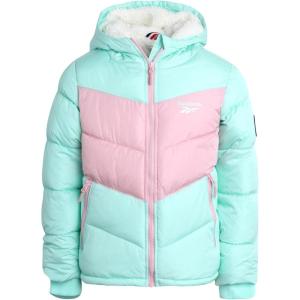 imageReebok Girls Winter Jacket  Heavyweight Quilted Puffer Parka Coat  Sherpa Fleece Lined Ski Jacket for Girls 416