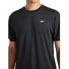 imageReebok Mens Lightning Short Sleeve Crewneck TShirtBlack Heather