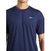 imageReebok Mens Lightning Short Sleeve Crewneck TShirtVector Navy Heather