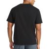 imageReebok Mens Locker Graphic Crewneck TShirt Standard Fit Lightweight CottonPoly FabricBlackStark White