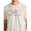 imageReebok Mens Locker Graphic Crewneck TShirt Standard Fit Lightweight CottonPoly FabricPumice Stone