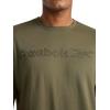 imageReebok Mens Outline Short Sleeve Crewneck TShirt Standard Fit Lightweight CottonPoly Jersey FabricSea Turtle