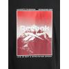 imageReebok Mens Peak Short Sleeve TShirt Standard Fit Lightweight CottonPoly FabricBlack