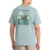 imageReebok Mens Peak Short Sleeve TShirt Standard Fit Lightweight CottonPoly FabricVintage Moss