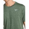 imageReebok Mens Showdown Short Sleeve Crewneck TShirtDuck Green Heather