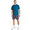 imageReebok Mens Showdown Short Sleeve Crewneck TShirtMajolica Blue Heather