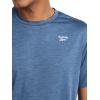 imageReebok Mens Showdown Short Sleeve Crewneck TShirtVector Shadow Heather