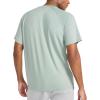 imageReebok Mens Sonic Bolt Raglan Crewneck TShirt Standard Fit Lightweight Cool Touch Jersey FabricIceberg Green