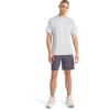 imageReebok Mens Strike Short Sleeve Crewneck TShirt Standard Fit Lightweight Stretch Poly Jersey FabricChrome Heather
