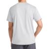 imageReebok Mens Strike Short Sleeve Crewneck TShirt Standard Fit Lightweight Stretch Poly Jersey FabricChrome Heather