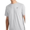 imageReebok Mens Strike Short Sleeve Crewneck TShirt Standard Fit Lightweight Stretch Poly Jersey FabricChrome Heather