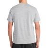 imageReebok Mens Strike Short Sleeve Crewneck TShirt Standard Fit Lightweight Stretch Poly Jersey FabricMedium Grey Heather