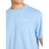 imageReebok Mens Strike Short Sleeve Crewneck TShirt Standard Fit Lightweight Stretch Poly Jersey FabricPlacid Blue Heather