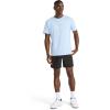 imageReebok Mens Suede Short Sleeve Crewneck TShirt Standard Fit Lightweight CottonPoly Jersey FabricCashmere Blue